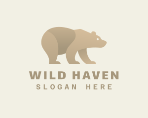 Wild Hunting Bear logo design