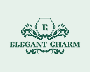 Elegant Floral Wedding logo design