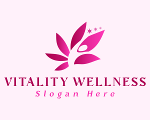 Yoga Lotus Wellness logo design