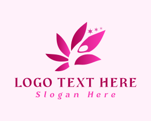 Yoga Lotus Wellness Logo