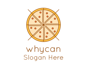 Pastry - Pepperoni Pizza Slice logo design