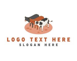 Animal Cow Barn logo design