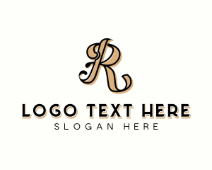 Fancy Luxury Letter R Logo