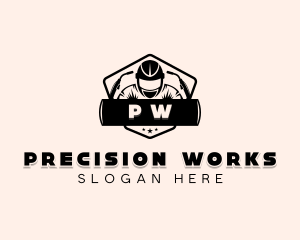 Ironworks Welder Machinist logo design