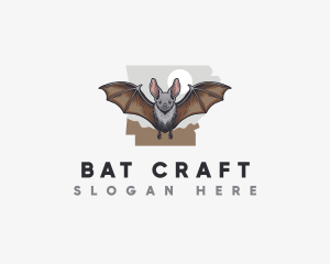 Arkansas Wildlife Bat logo design