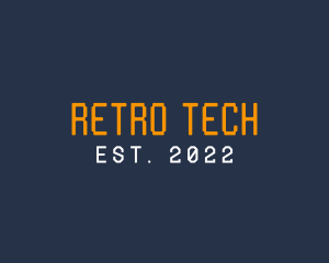 Retro Pixel Wordmark  logo design