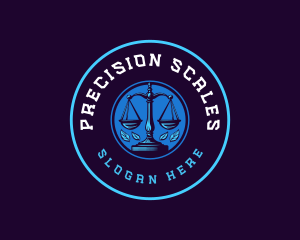 Justice Legal Scales logo design