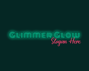 Neon Glow Business logo design