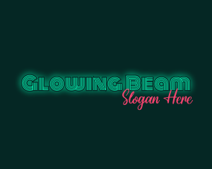 Neon Glow Business logo design