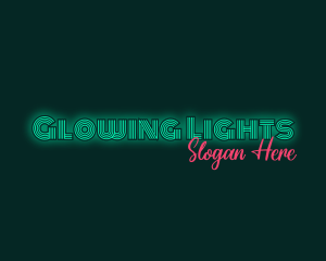 Neon Glow Business logo design