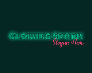 Neon Glow Business logo design