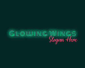 Neon Glow Business logo design