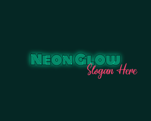 Neon Glow Business logo design