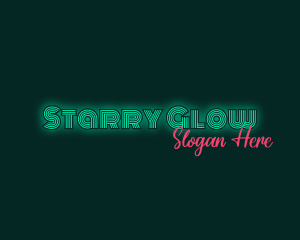 Neon Glow Business logo design