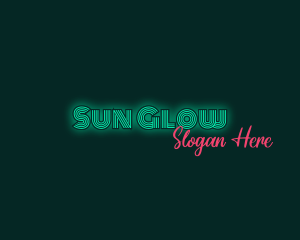 Neon Glow Business logo design