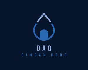 Water Droplet Sanitation Logo