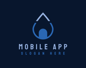 Water Droplet Sanitation Logo