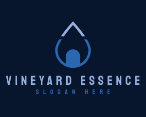 Water Droplet Sanitation logo design