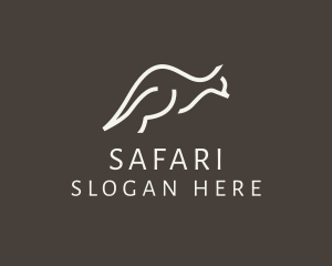 Kangaroo Wildlife Safari logo design