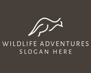 Kangaroo Wildlife Safari logo design