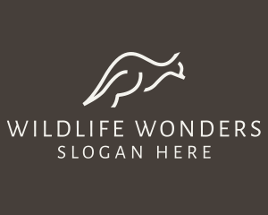 Kangaroo Wildlife Safari logo design