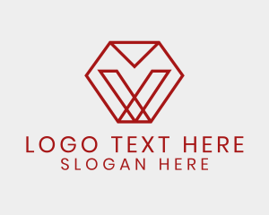 Professional - Modern Geometric Letter V logo design