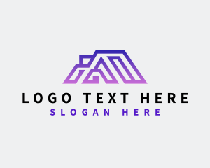 Contractor - House Roof Property logo design