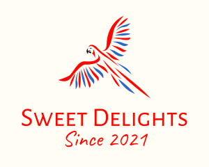 Birdwatch - Wild Flying Parrot logo design