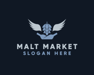 Malt - Malt Wings Distillery logo design