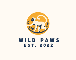 Wild Monkey Animal  logo design