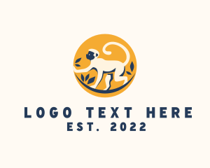Zoo - Wild Monkey Animal logo design