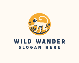 Wild Monkey Animal  logo design