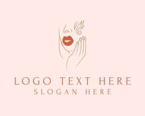 Facial - Woman Beauty Lips logo design