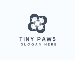 Pet Grooming Cat logo design