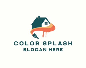 Paint Renovation Maintenance logo design