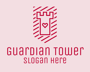 Love Tower Shield  logo design