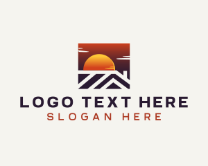 Contractor - Sun Roof House logo design