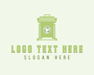 Recycling Bin - Disposal Trash Bin logo design