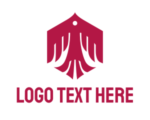 Red Hexagon - Modern Polygon Bird logo design