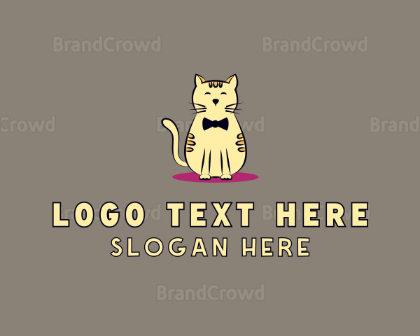 Pet Cat Kitten Logo