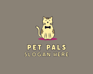 Pet Cat Kitten logo design