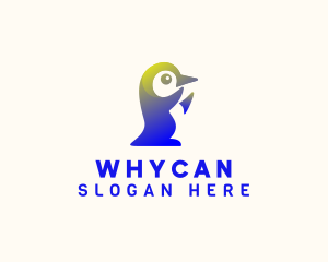 Gradient Penguin Animal Logo