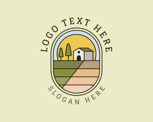 Retreat - Modern House Farmland logo design