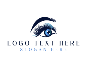 Girl - Eye Cosmetic Stylist logo design