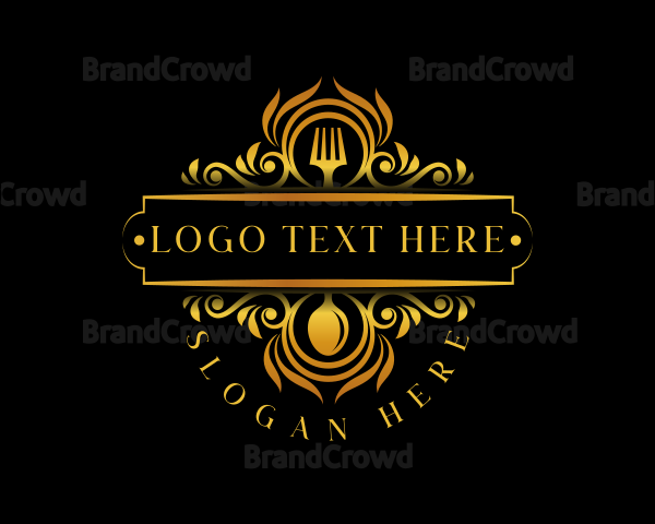 Luxury Restaurant Cuisine Logo