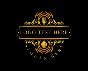 Luxury Restaurant Cuisine Logo