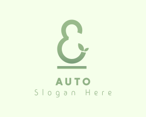 Green Leaf Ampersand Logo