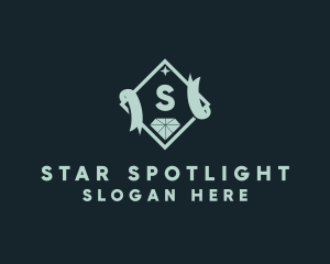 Diamond Star Banner logo design