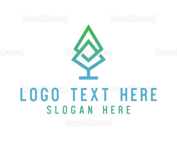 Pine Tree Leaf Logo