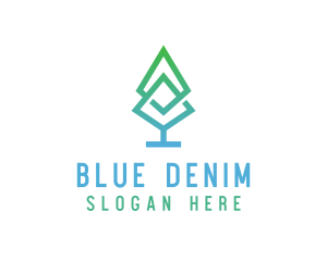 Pine Tree Leaf logo design